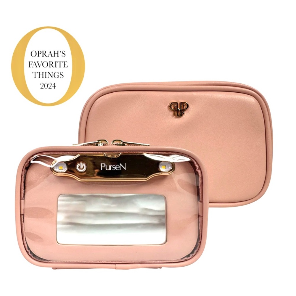 Littmini Lighted Mirror Case. Color: Petal Pink - New